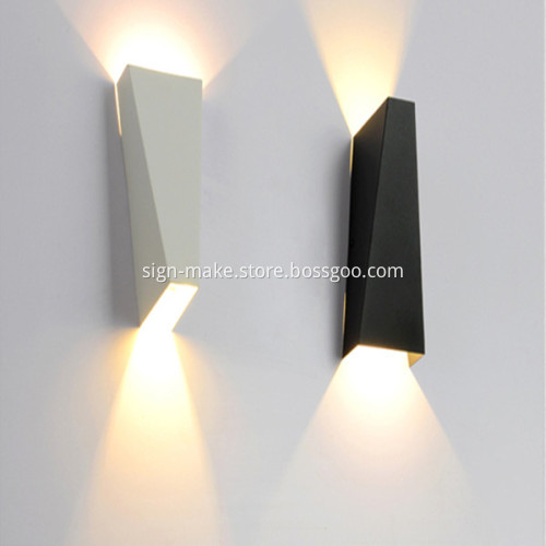 Large Black Wall Sconce LED Lights with Cord